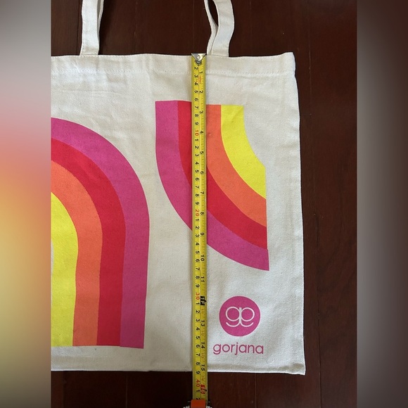 New Gorjana Canvas Bag  15” H x 14.5”W  Drop 9” Good thick canvas - Picture 4 of 6